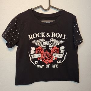 thirty single crop shirt womens L size